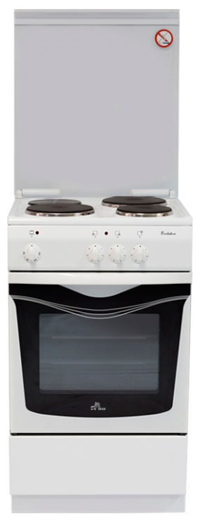 Изображение товара Электроплита De luxe 5003.17 с духовкой и 3 конфорками белая