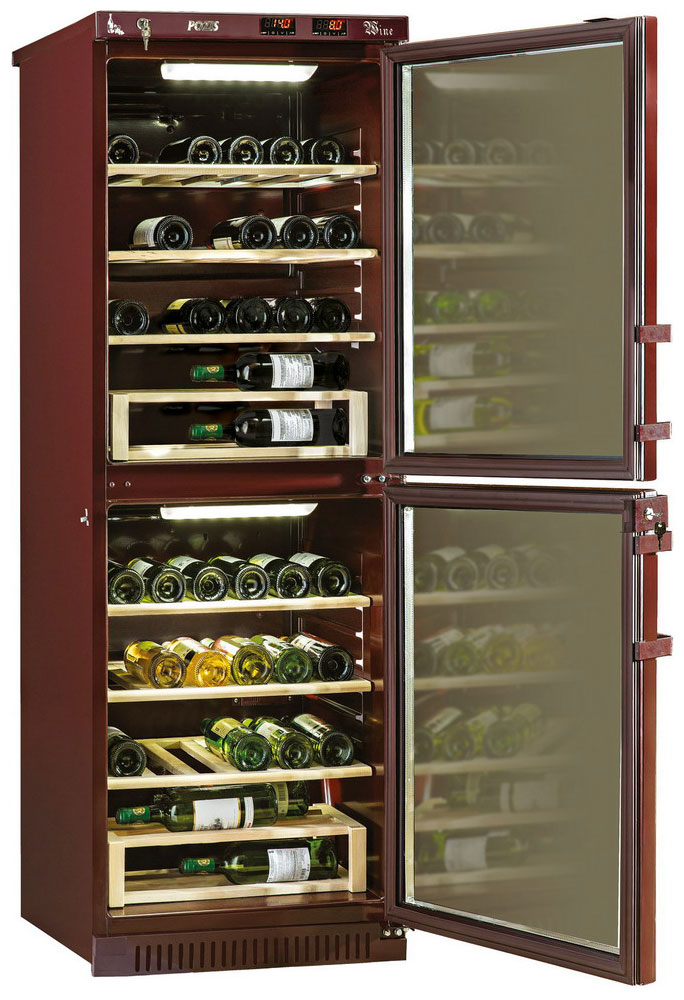 

Винный шкаф Pozis ШВД-78 вишневый