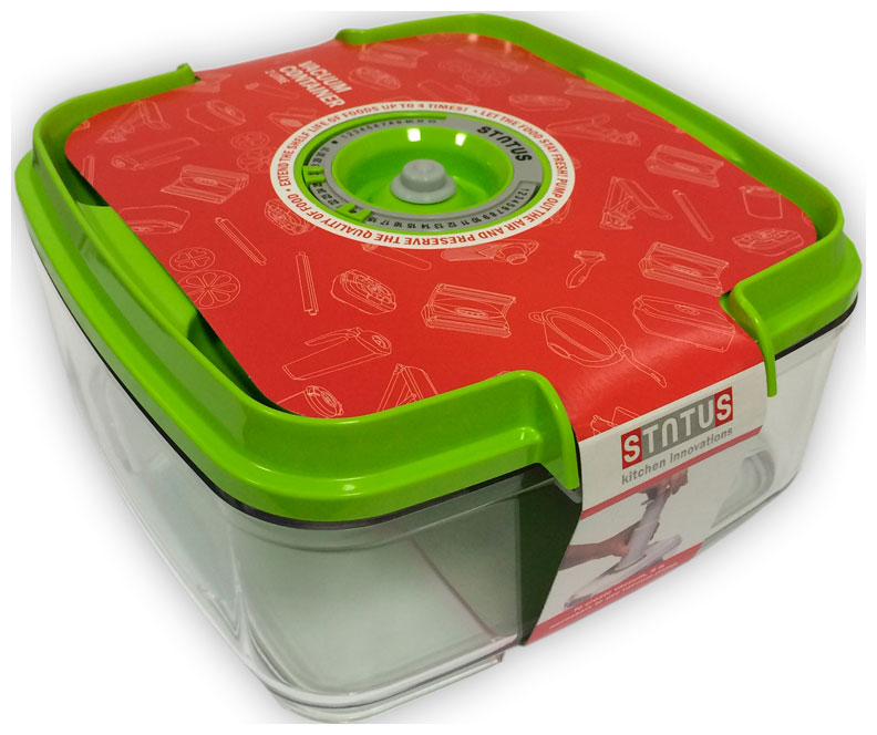 Изображение товара Контейнер вакуумный Status VAC-SQ-20 Green 2 л для хранения продуктов
