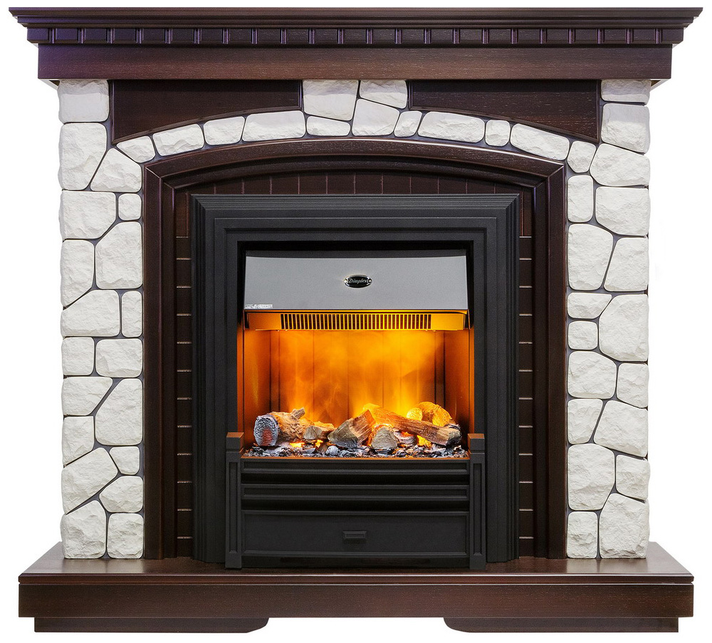 Изображение товара Каминокомплект Dimplex Glasgow с очагом Brookline Black (темный дуб)