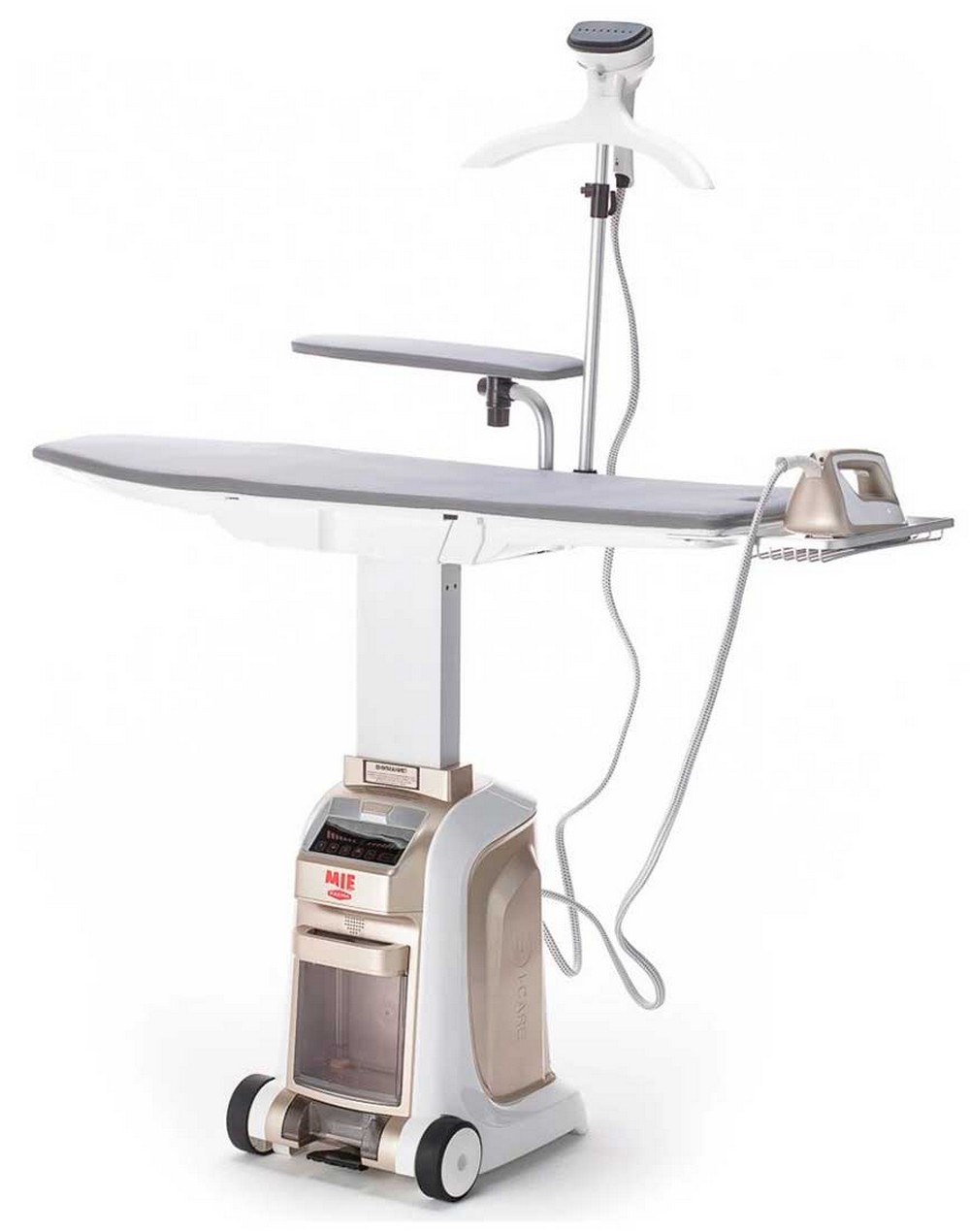 Изображение товара Гладильная система MIE Maxima золотое шампанское с парогенератором и доской