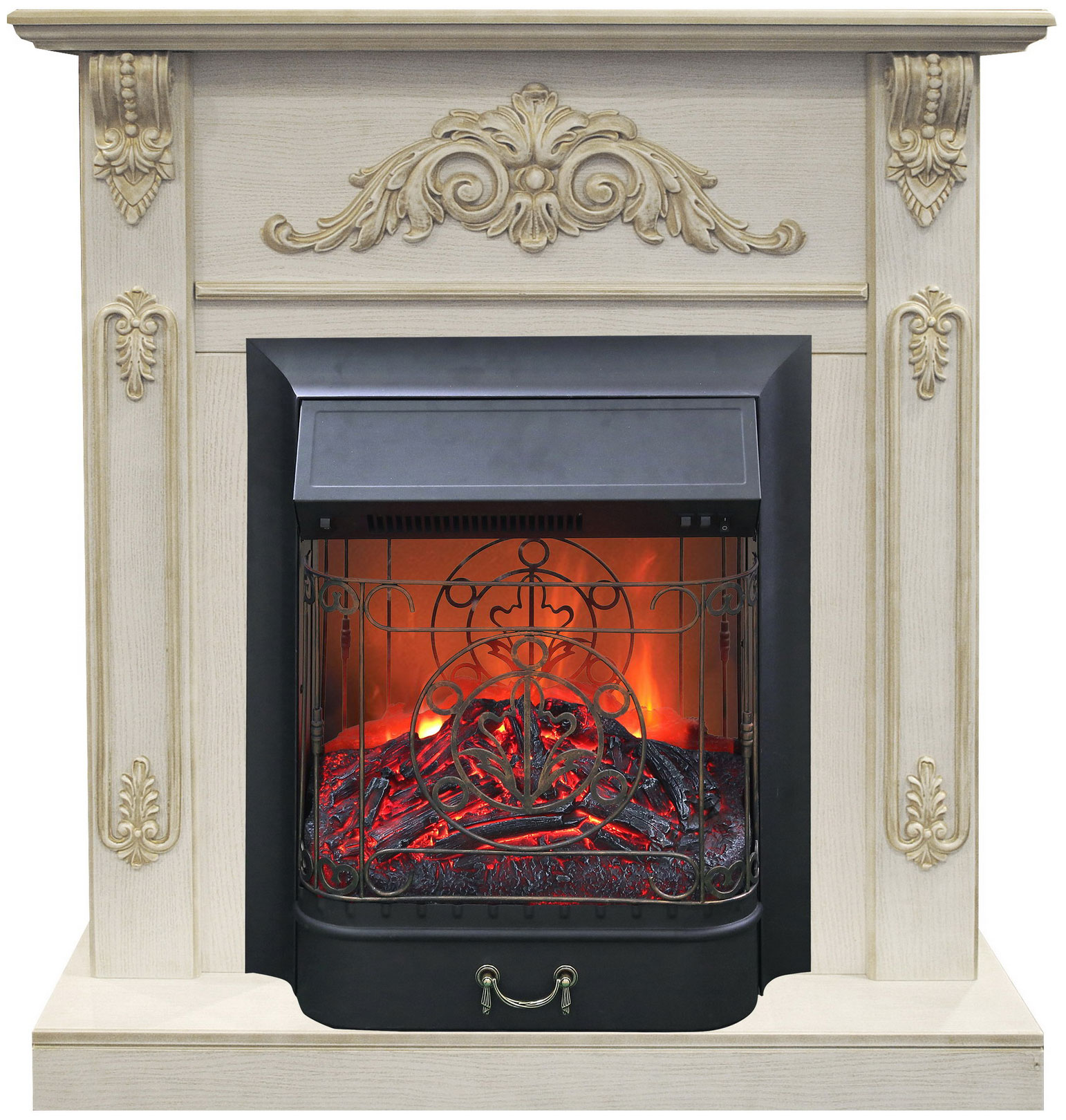 Изображение товара Электрический каминокомплект с 2D-эффектом и эффектом потрескивания Realflame Anita