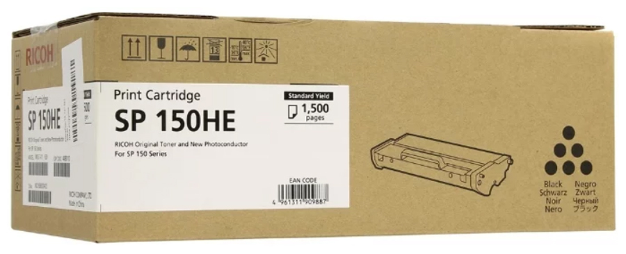 Изображение товара Принт-картридж Ricoh SP 150 HE 408010 черный для лазерных принтеров