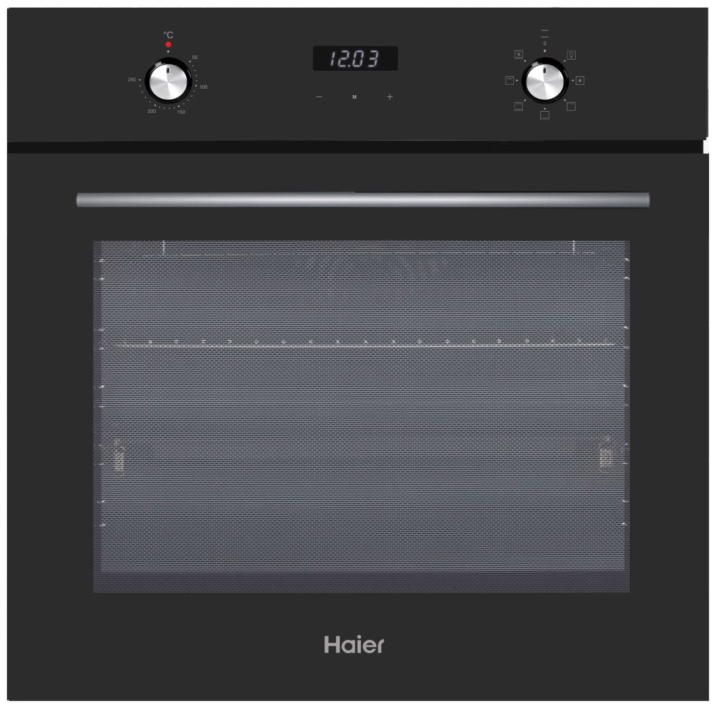 Встраиваемый электрический духовой шкаф Haier HOX-P06HGB электрический духовой шкаф haier hox p06hgb чёрный