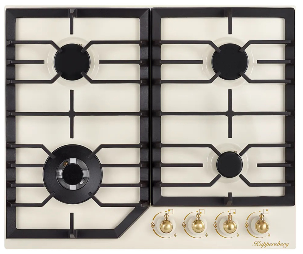 Изображение товара Газовая варочная панель Kuppersberg FS 601 C Bronze 4 конфорки автоматический электроподжиг