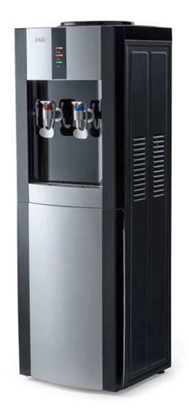 Изображение товара Кулер для воды напольный AEL LD-AEL-47c black/silver с шкафчиком