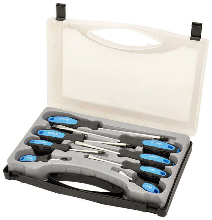 Изображение товара Набор отверток Autovirazh в кейсе 8 предметов AV-212013