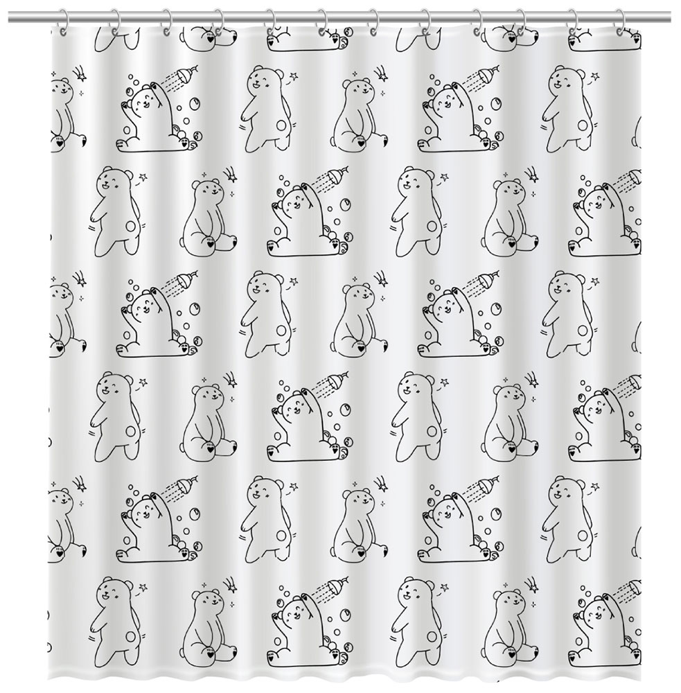 

Шторка для ванной Fixsen Teddy Wash (FX-1505), Рисунок