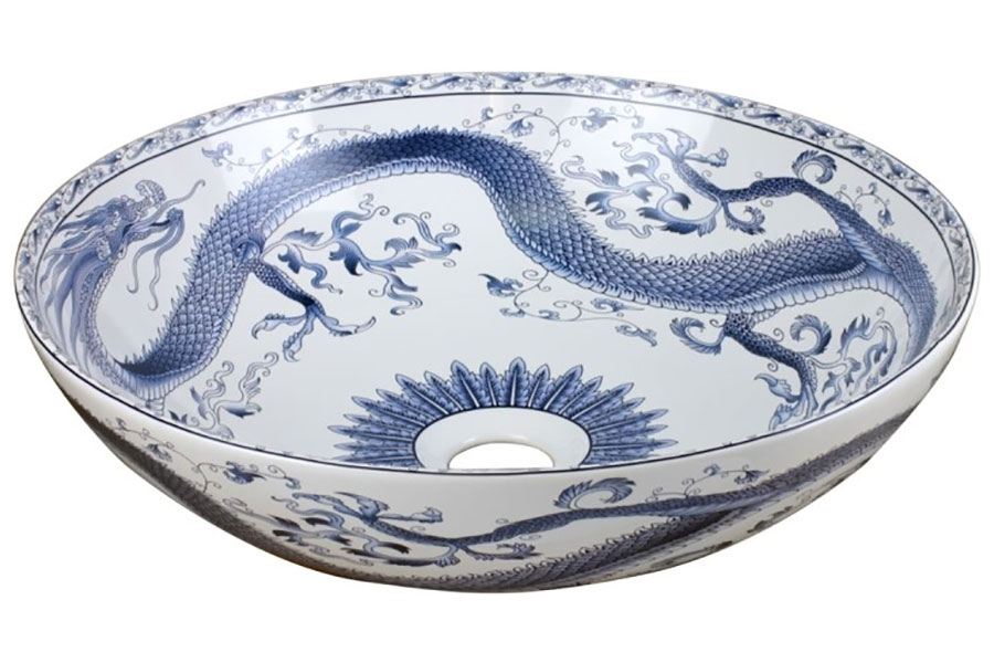 

Раковина Bronze de Luxe Dynasty, белый/синий (4008)