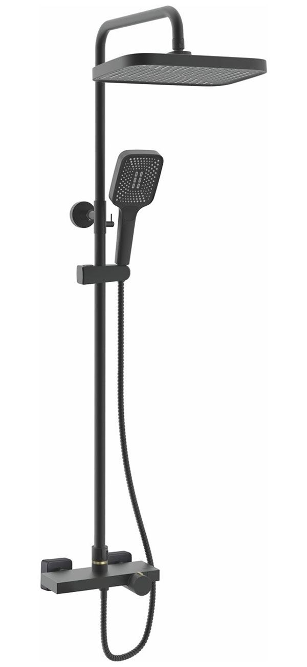 Изображение товара Душевая система Rose R18H черная термостатическая