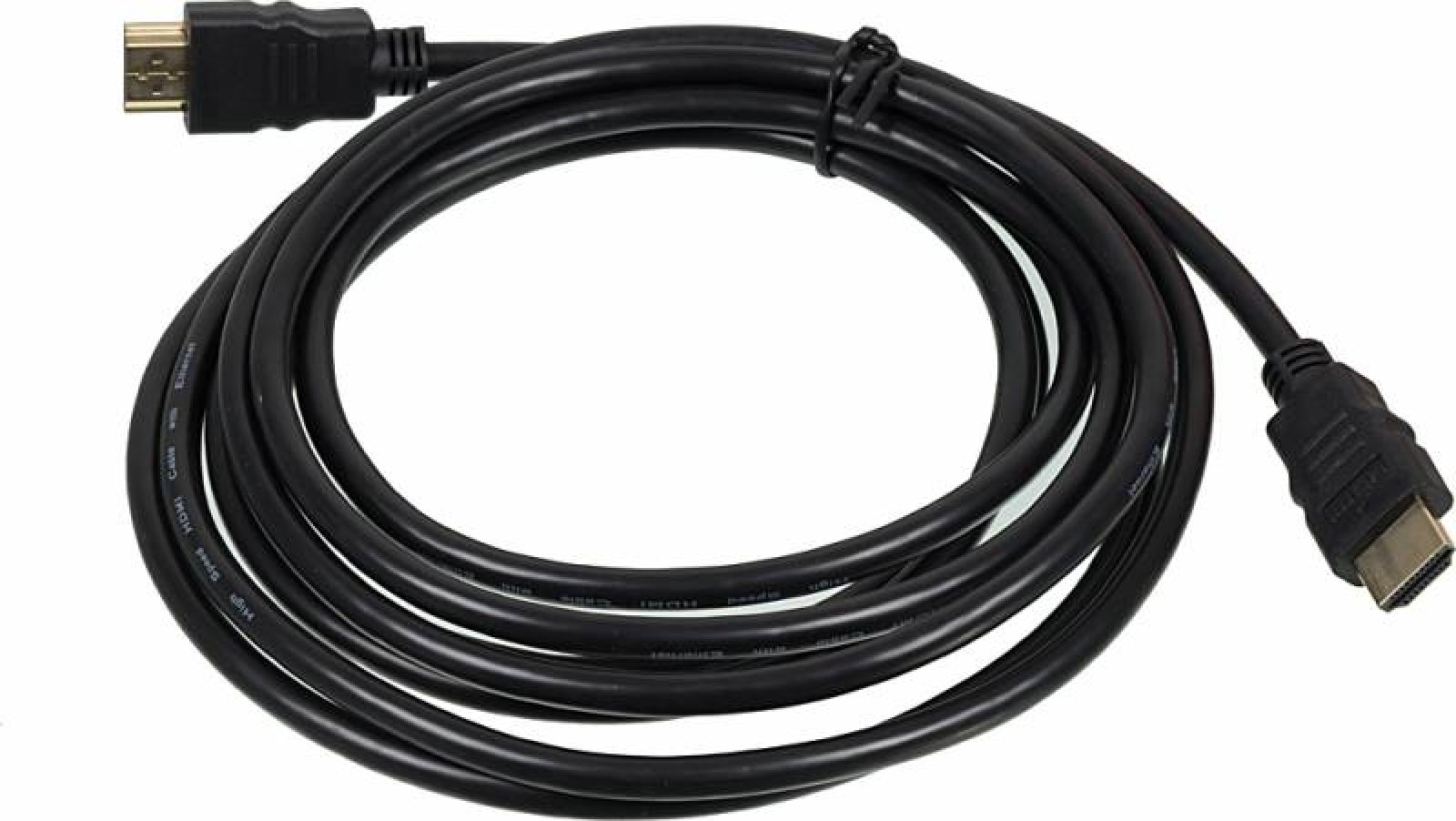Изображение товара Кабель аудио-видео Noname High Speed ver.1.4 HDMI (m)/HDMI (m) 3м. позолоч.конт. черный