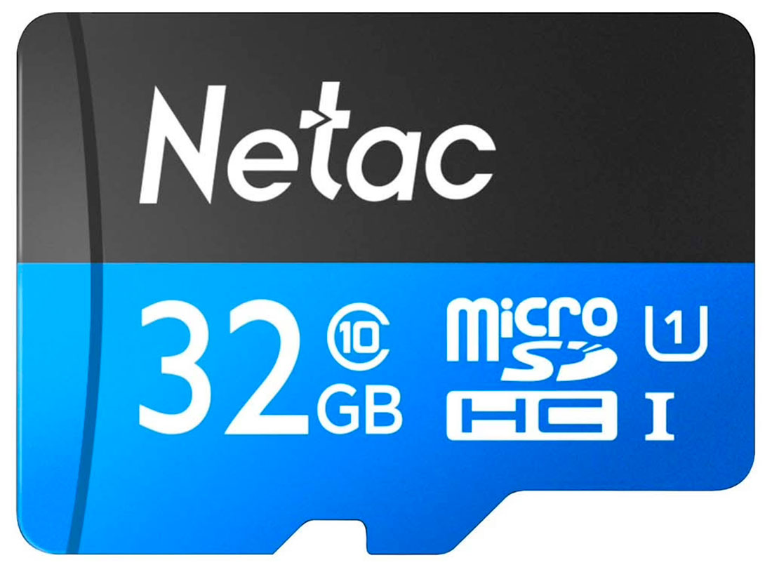 Изображение товара Карта памяти microSD Netac P500, 32 GB + адаптер (NT02P500STN-032G-R)