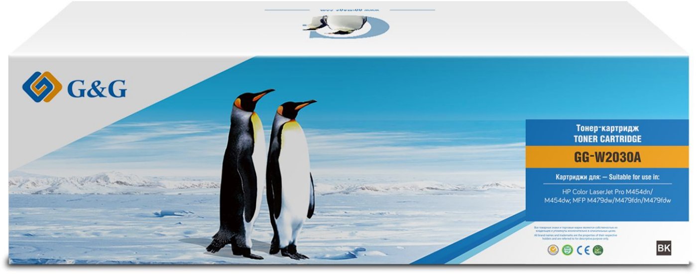 Изображение товара Лазерный картридж G&G GG-W2030A 415A черный для HP M454 MFP M479 2400 страниц