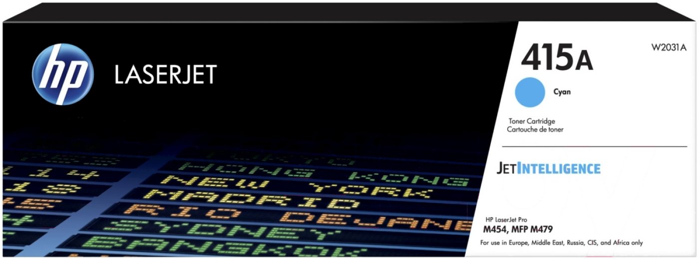 Изображение товара Картридж лазерный HP 415A W2031A голубой (2100стр.) для HP LJ M454/MFP M479