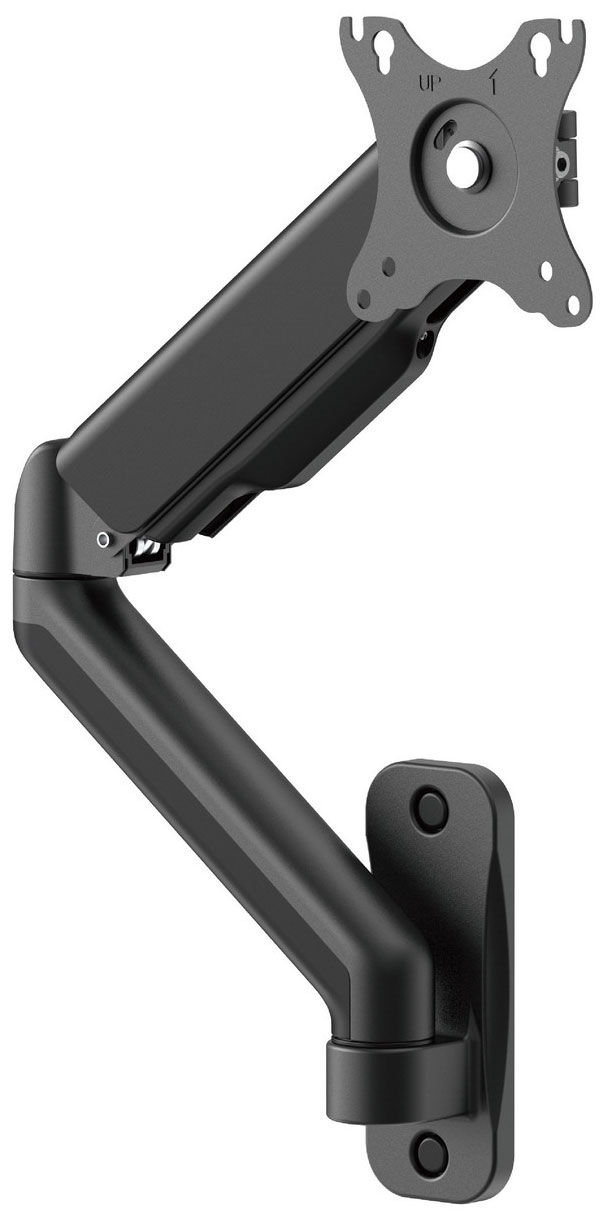 Изображение товара Кронштейн UniTeki FMG150 черный настенный газлиф для телевизора и монитора 17-32 дюймов