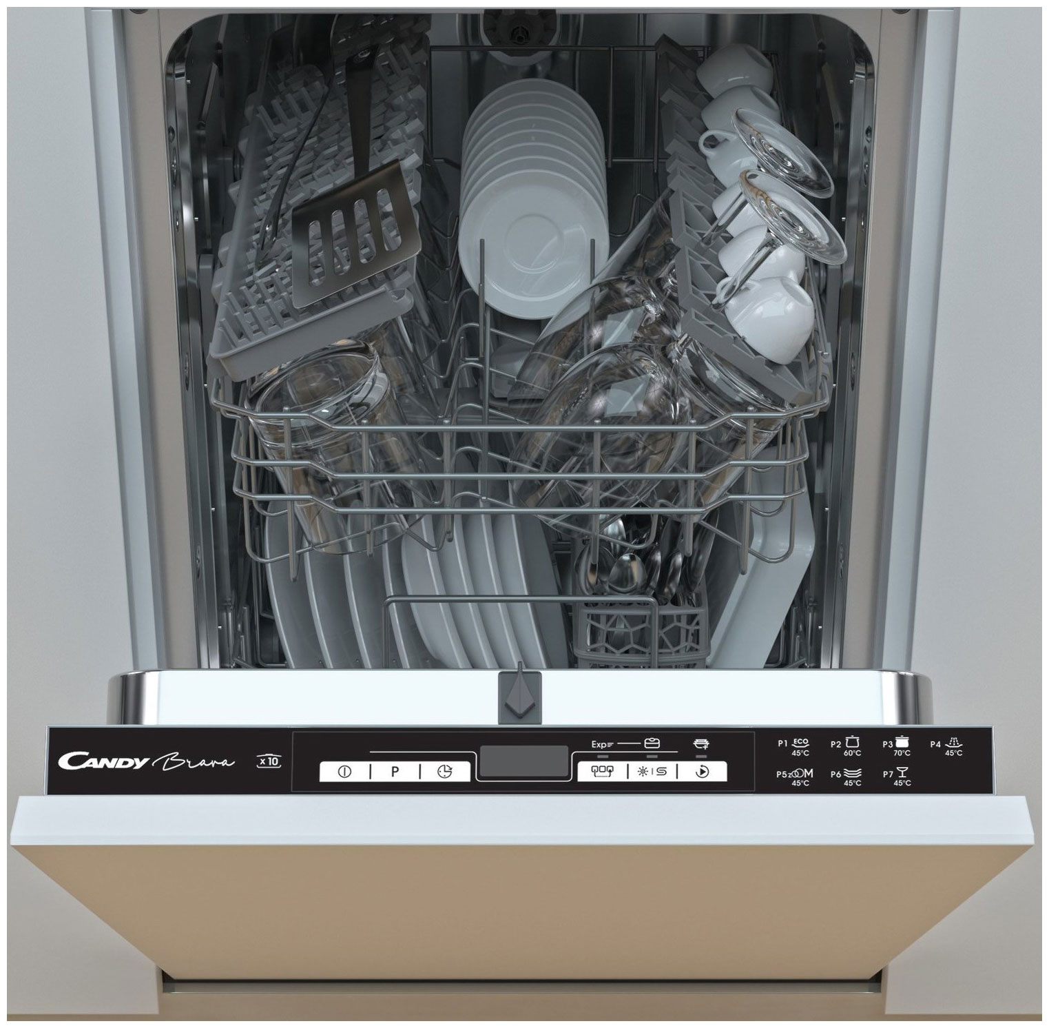 Изображение товара Встраиваемая посудомоечная машина Candy CDIH 2D1047-08 10 комплектов A