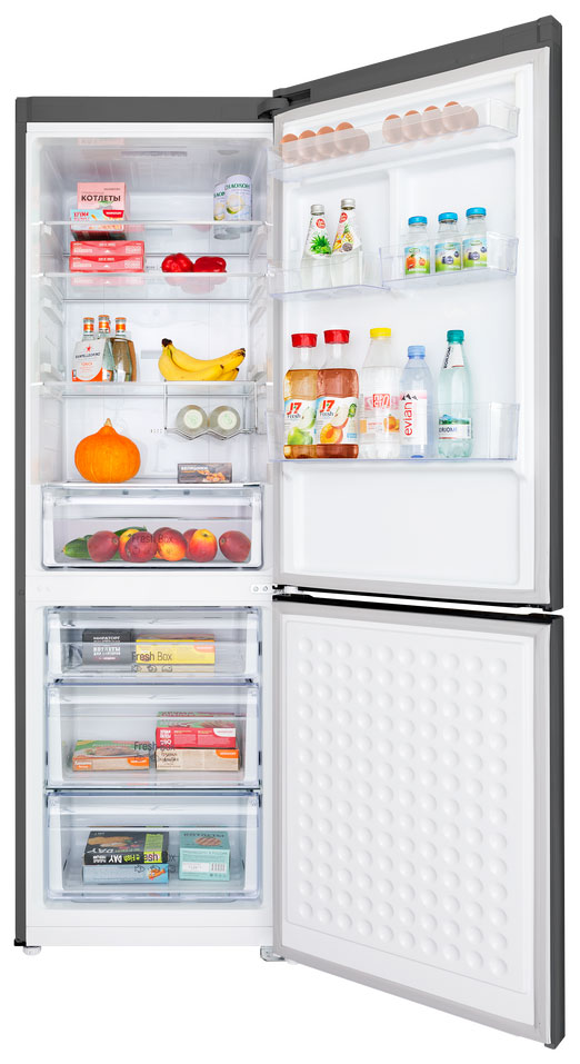 Изображение товара Двухкамерный холодильник Maunfeld MFF187NFIX10 с системой No Frost и электронным управлением