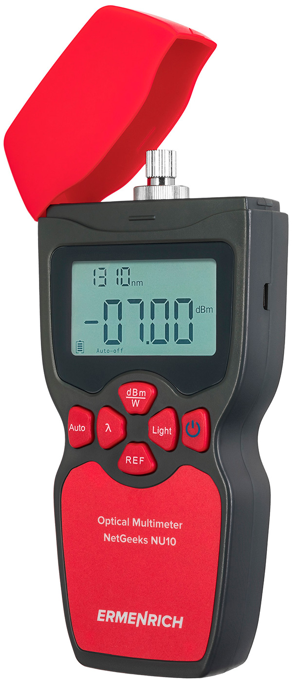 Изображение товара Оптический мультиметр Ermenrich NetGeeks NU10 для оптоволоконных линий связи