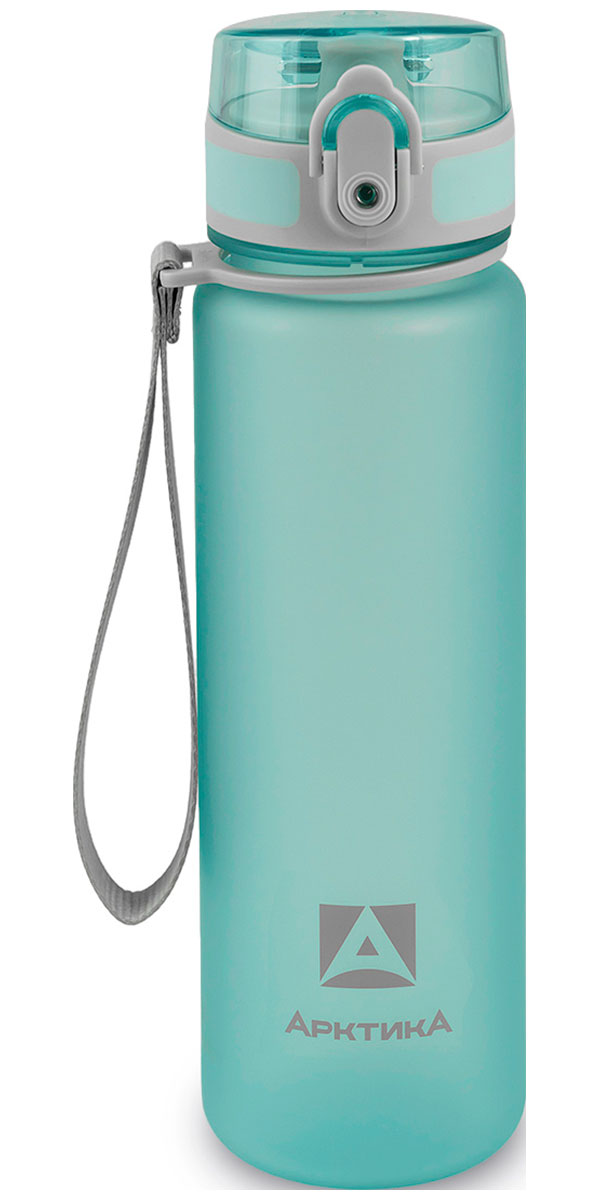 Изображение товара Тритановая бутылка Арктика 500 мл голубая матовая с ситечком