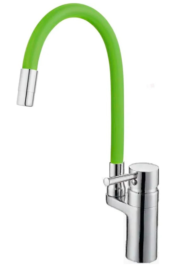 Изображение товара Кухонный смеситель с гибким изливом и керамическим картриджем D-Lin хром