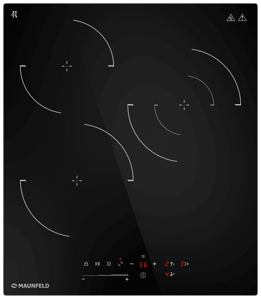 Изображение товара Электрическая варочная панель Maunfeld CVCE453SDBK 3 конфорки стеклокерамика