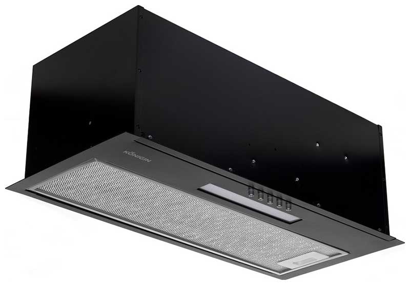 Изображение товара Вытяжка кухонная Konigin Level Black 50 скрытая алюминиевый фильтр 650 м3/ч