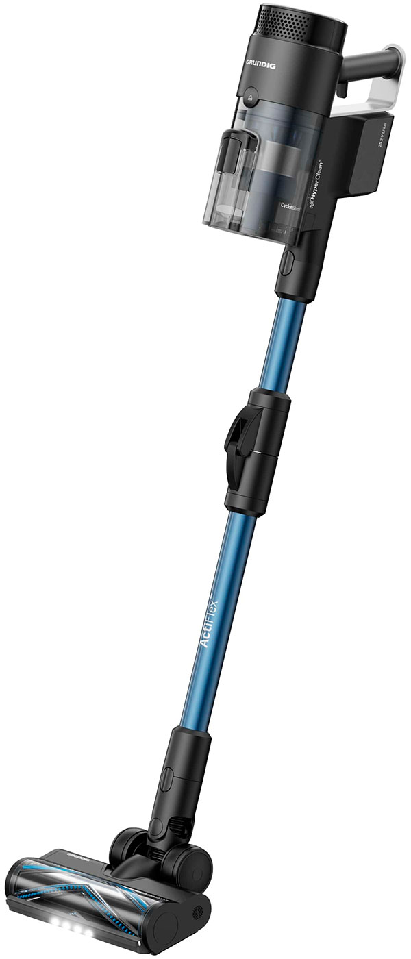 Изображение товара Вертикальный беспроводной пылесос Grundig VCP 9330 с HEPA фильтром и подсветкой