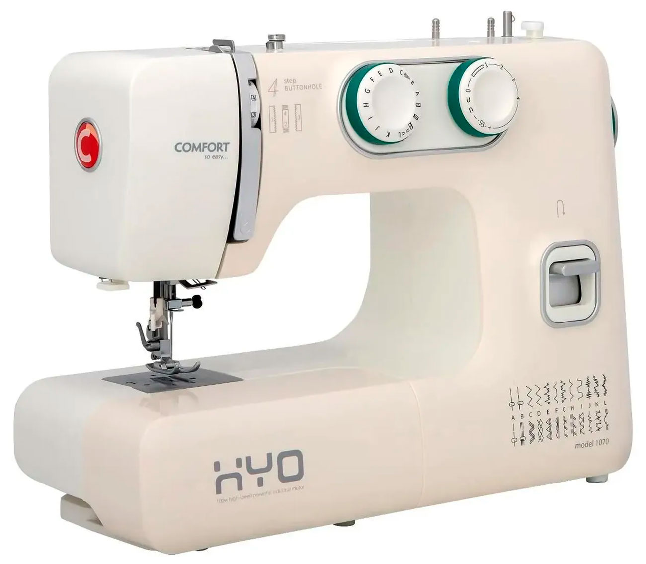 

Швейная машина Comfort 1070, молочный, Белый/бежевый
