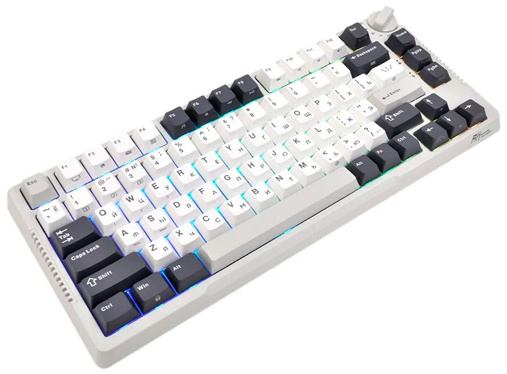 Изображение товара Механическая клавиатура Royal Kludge RK-H81 White Night с RGB подсветкой Bluetooth и радиоканал