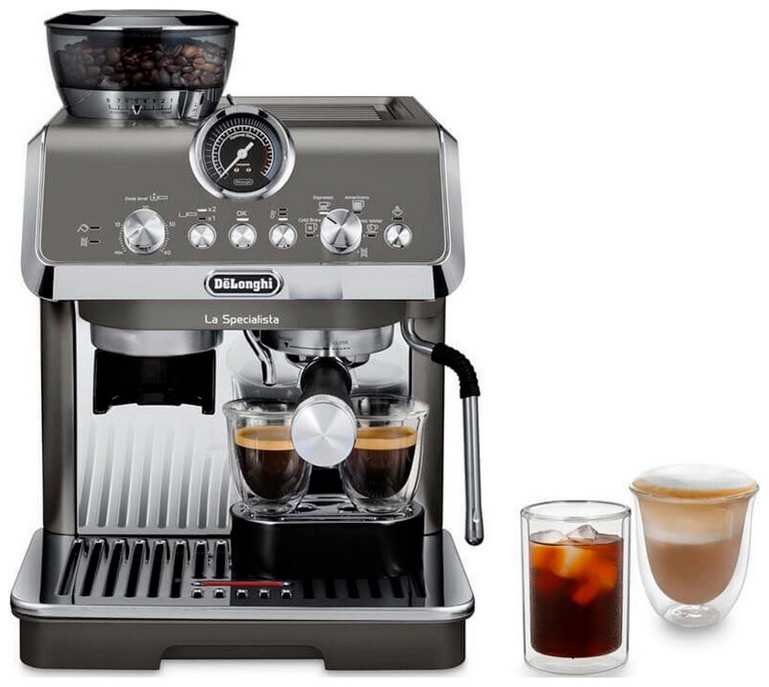 Изображение товара Кофеварка рожковая De'Longhi EC9255. T с функцией Cold Brew и полным набором бариста