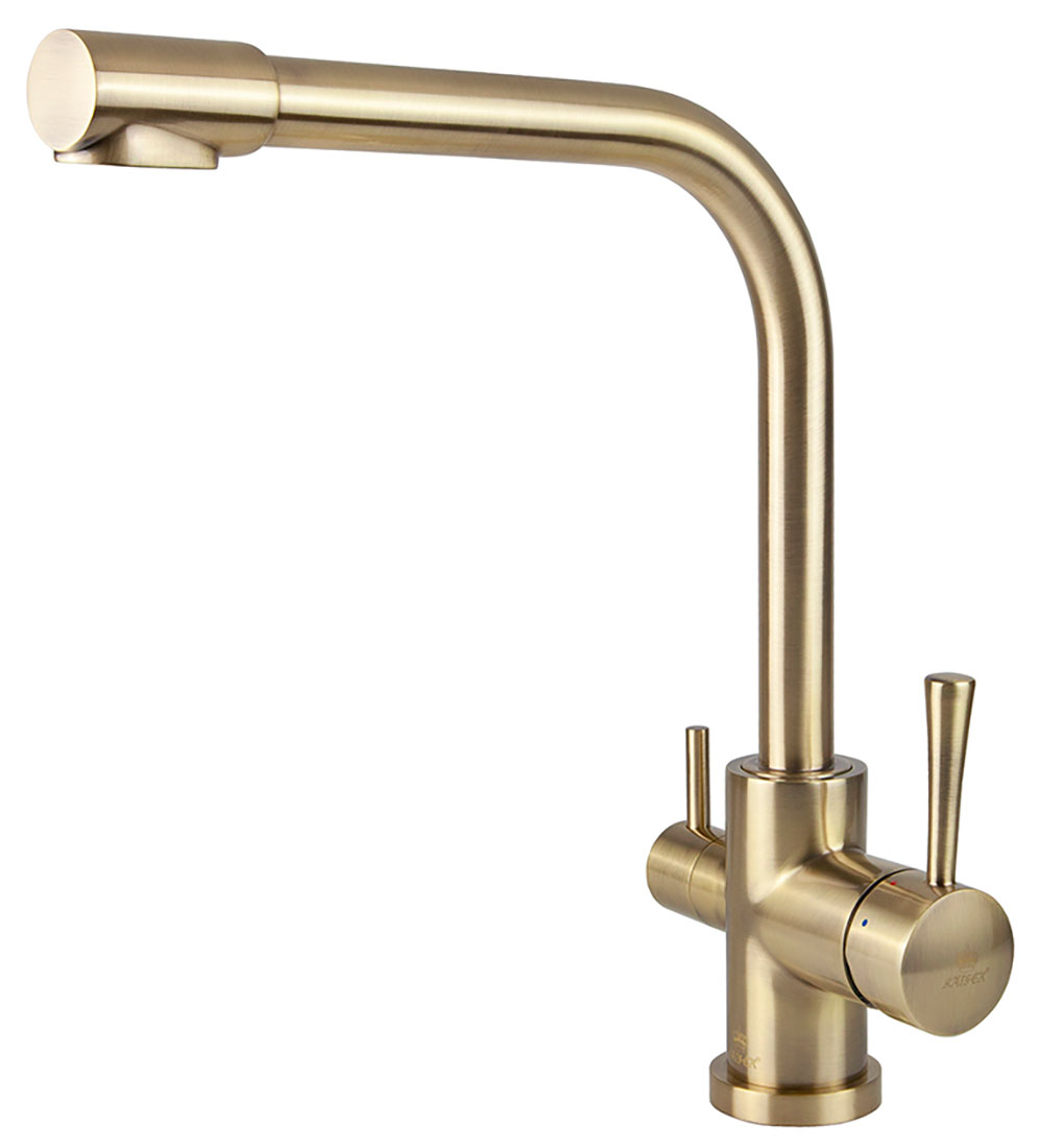 Изображение товара Кухонный смеситель Kaiser Merkur 26044-3 бронзовый с фильтром и поворотным изливом
