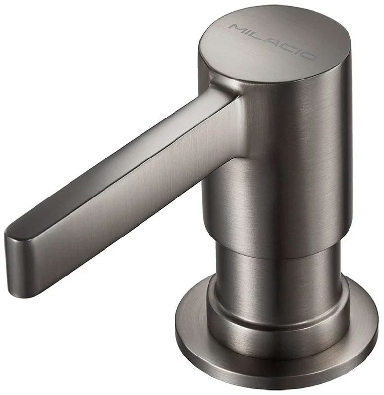 Изображение товара Дозатор для моющего средства Milacio MCU.933.GM из нержавеющей стали с встроенным монтажом