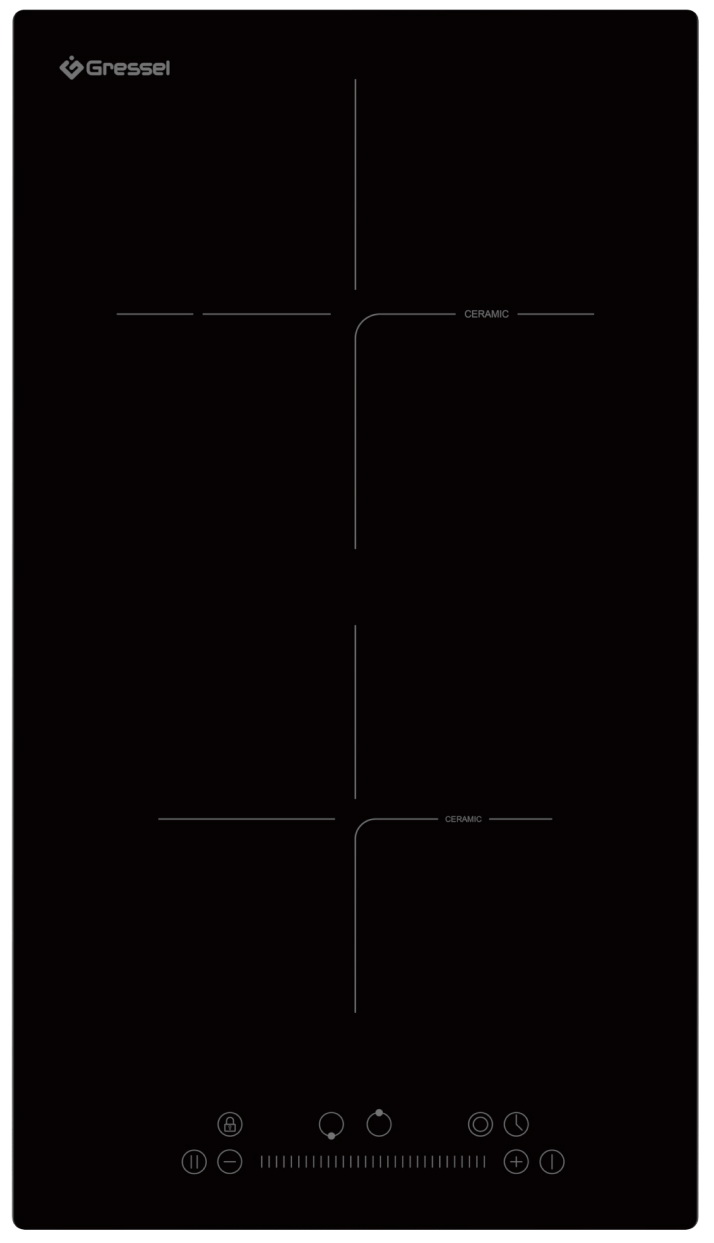 

Электрическая варочная панель Gressel U30D28S100, Черный