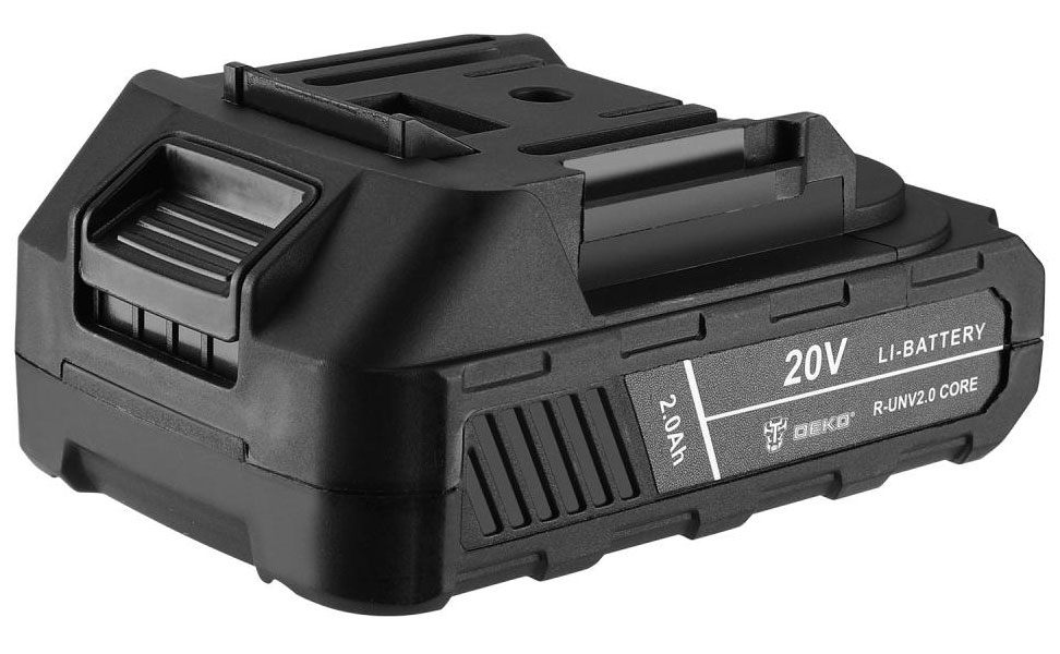 Изображение товара Аккумулятор Deko R-UNV2.0 CORE, Li-ion 20В, 2.0А*ч, черный