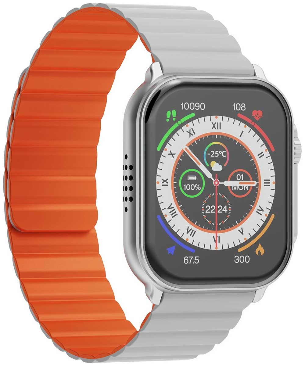 Изображение товара Умные часы iMIKI SF1 Silver с высокой яркостью экрана и отслеживанием здоровья