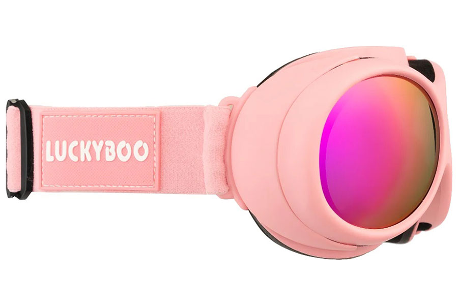Изображение товара Детская горнолыжная маска LuckyBoo L3 розовая с антизапотевающим покрытием