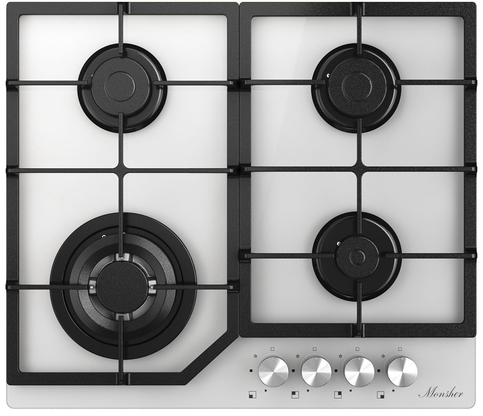 

Газовая варочная панель Monsher MGG 63 Blanc, Белый