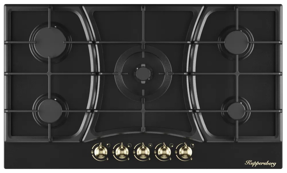 Изображение товара Газовая варочная панель Kuppersberg FS 910 Ant Bronze 5 конфорок Турция