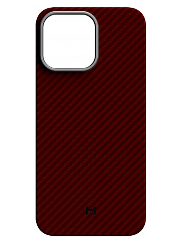 Изображение товара Чехол для iPhone 15 Pro Max Magssory кевлар с магнитами Red