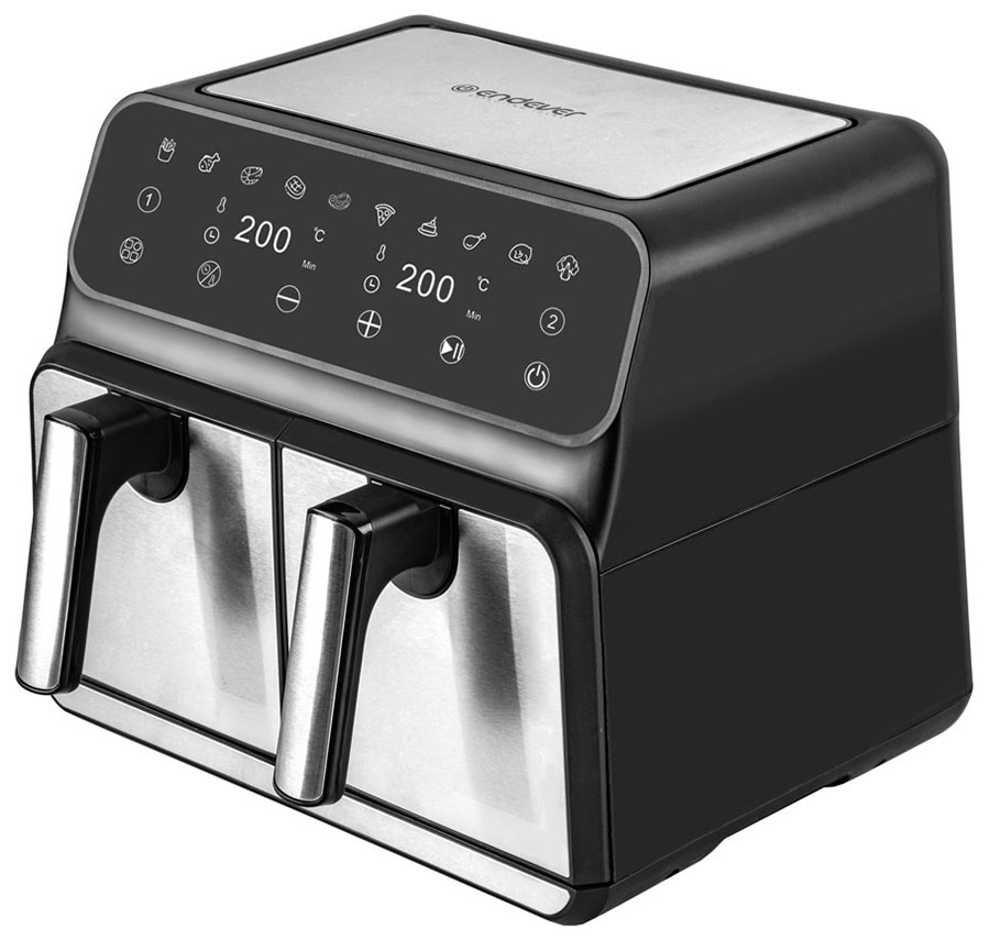 Изображение товара Аэрогриль Endever Skyline AF-128 с 2 чашами 4 л сенсорное управление 10 программ