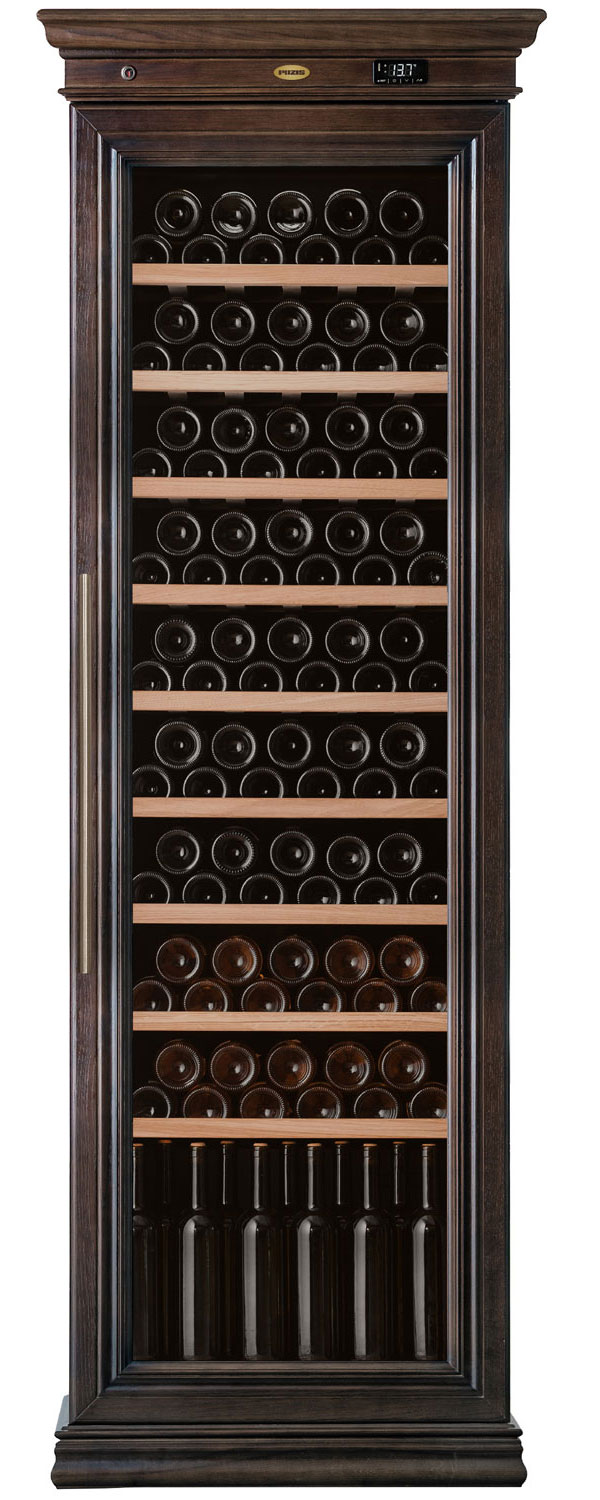 Изображение товара Винный шкаф Pozis ШВ-120 темный каштан электропривод 119 бутылок