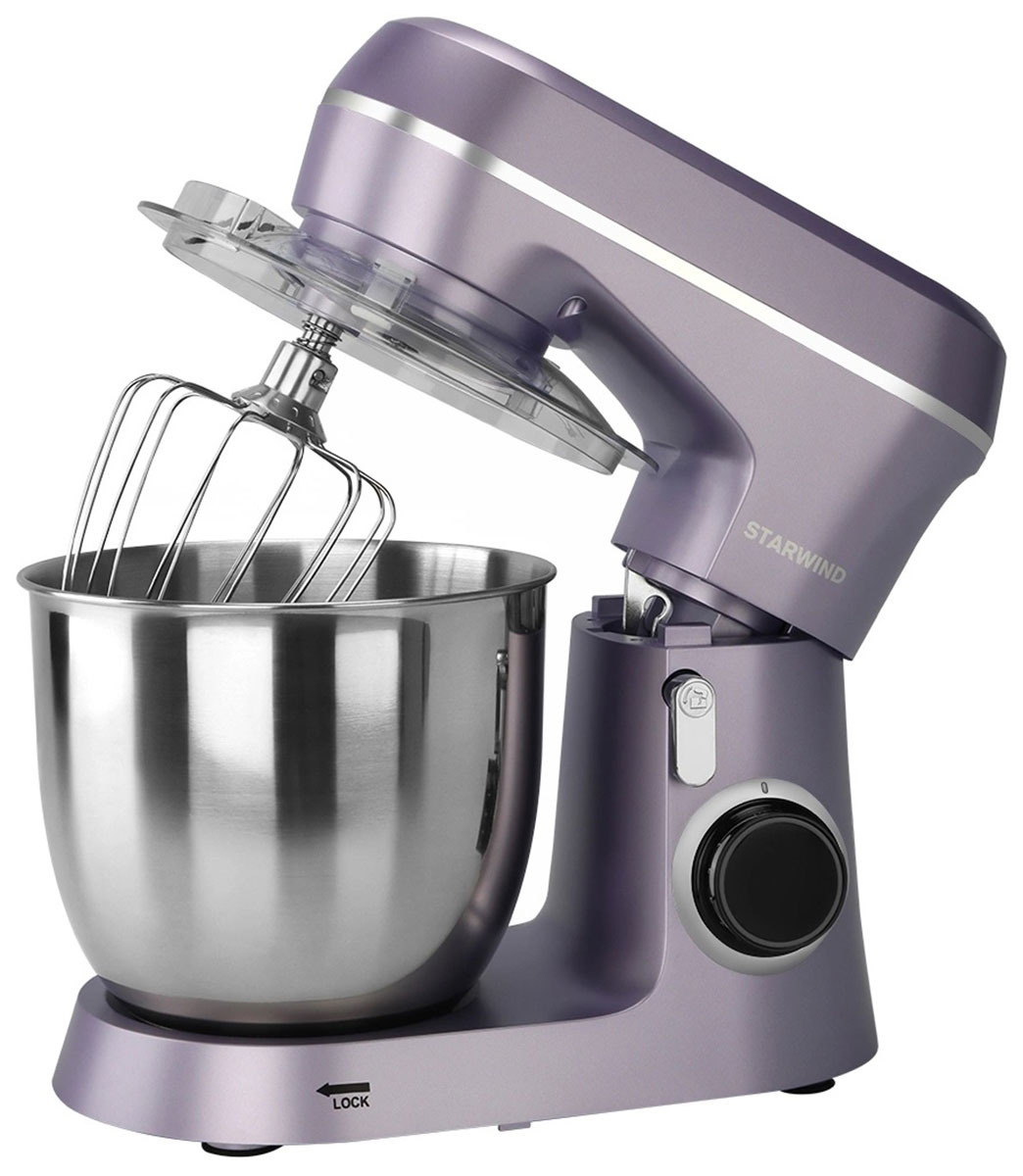 Изображение товара Миксер планетарный Starwind SPM6162, 1300 Вт, лавандовый
