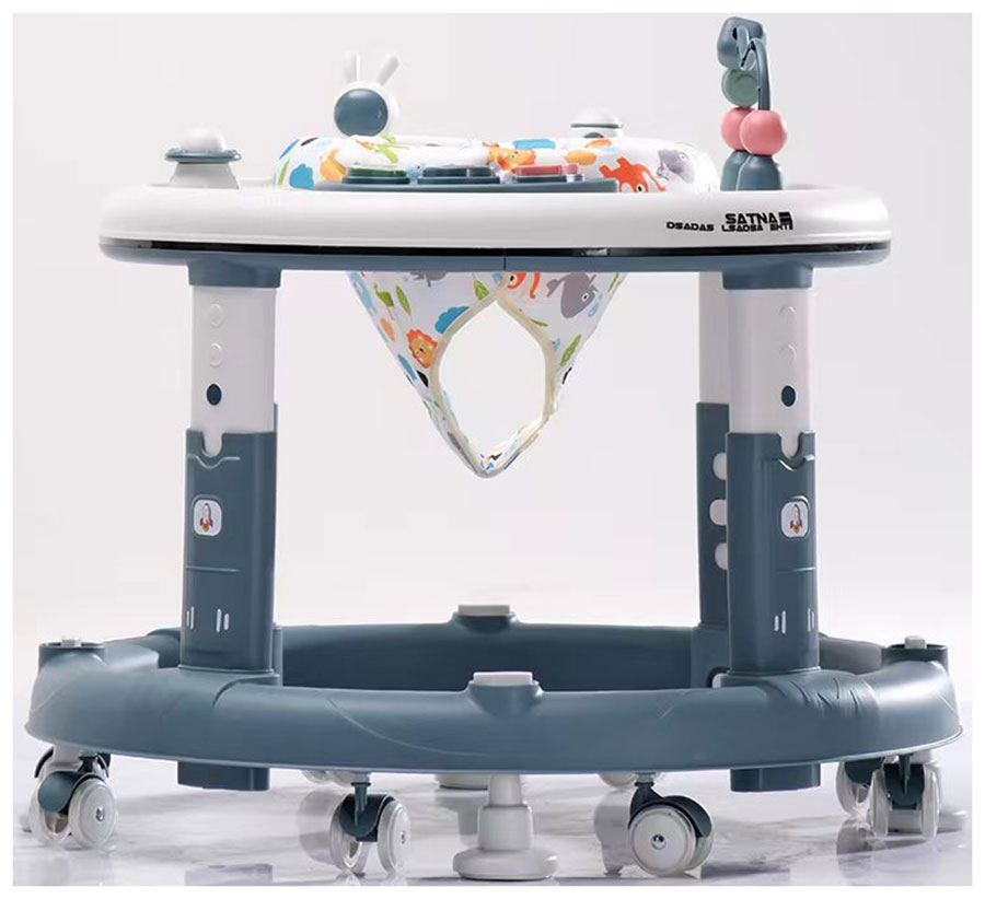 Изображение товара Ходунки Everflo 512 голубой с регулируемой высотой и игрушками