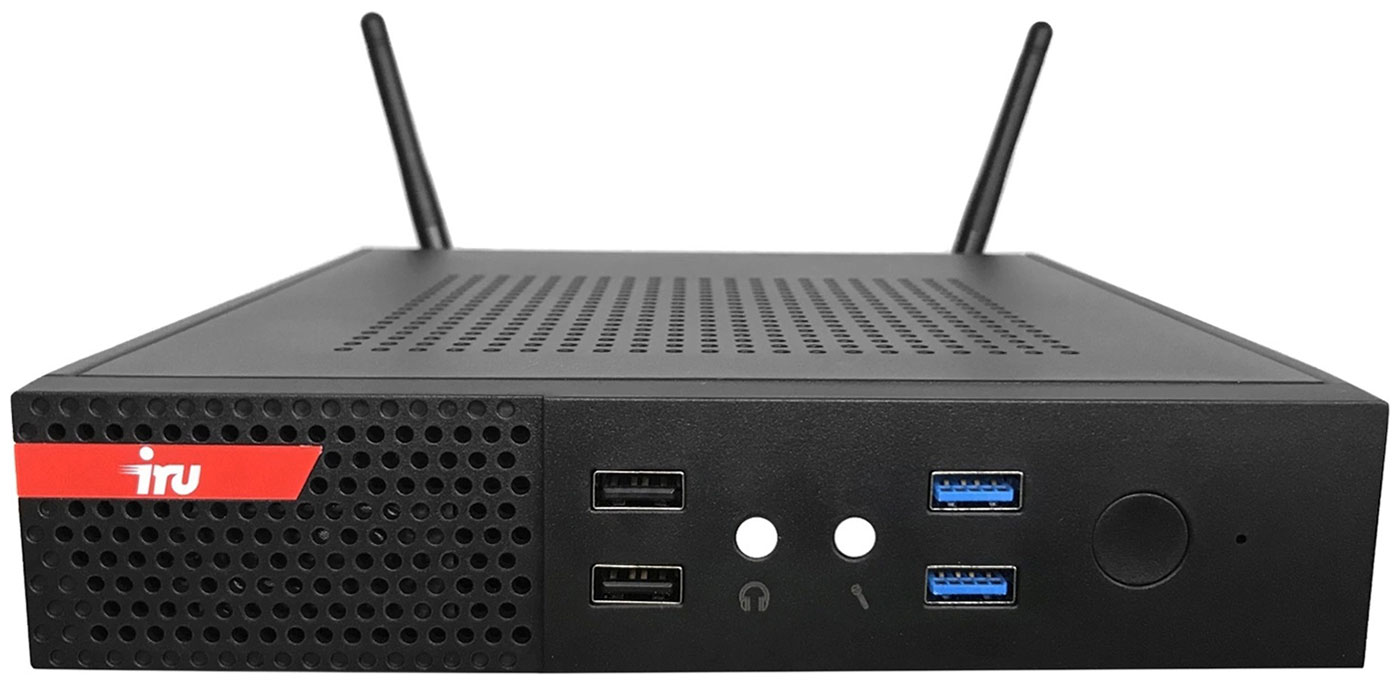 Изображение товара ПК iRU Опал 313 slim, i3 10100, 8GB, SSD 256GB, UHDG 630, FreeDOS, GbitEther, 120W, черный