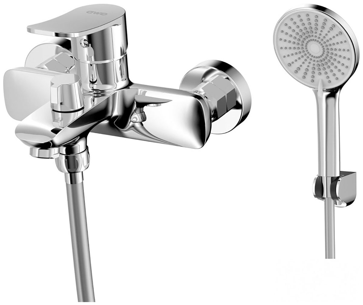 Изображение товара Смеситель для ванны AWP Teza (S0814C) с коротким монолитным изливом, хром