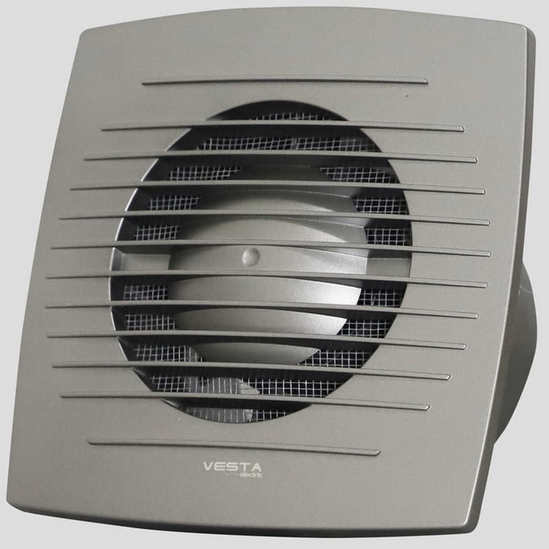 Изображение товара Вытяжной вентилятор Vesta-Electric EF-100 Dark Grey 100мм настенный вентилятор