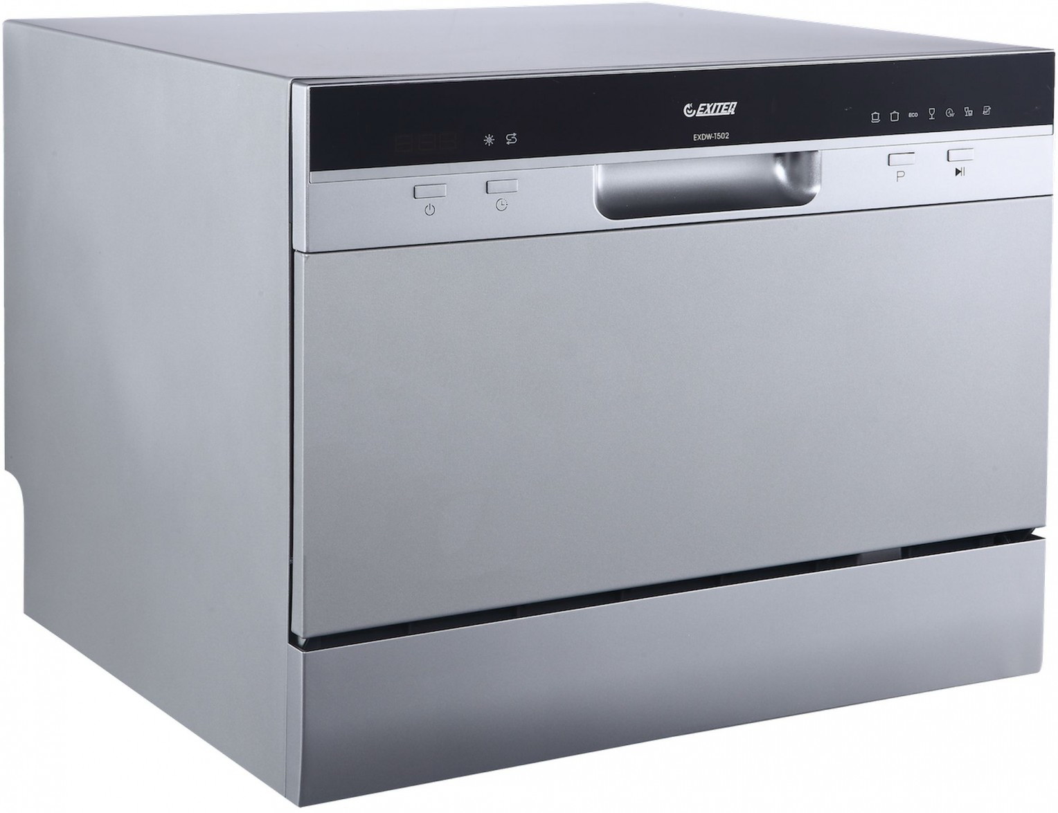 Изображение товара Компактная посудомоечная машина Exiteq EXDW-T502 6 комплектов серебристая 3 года