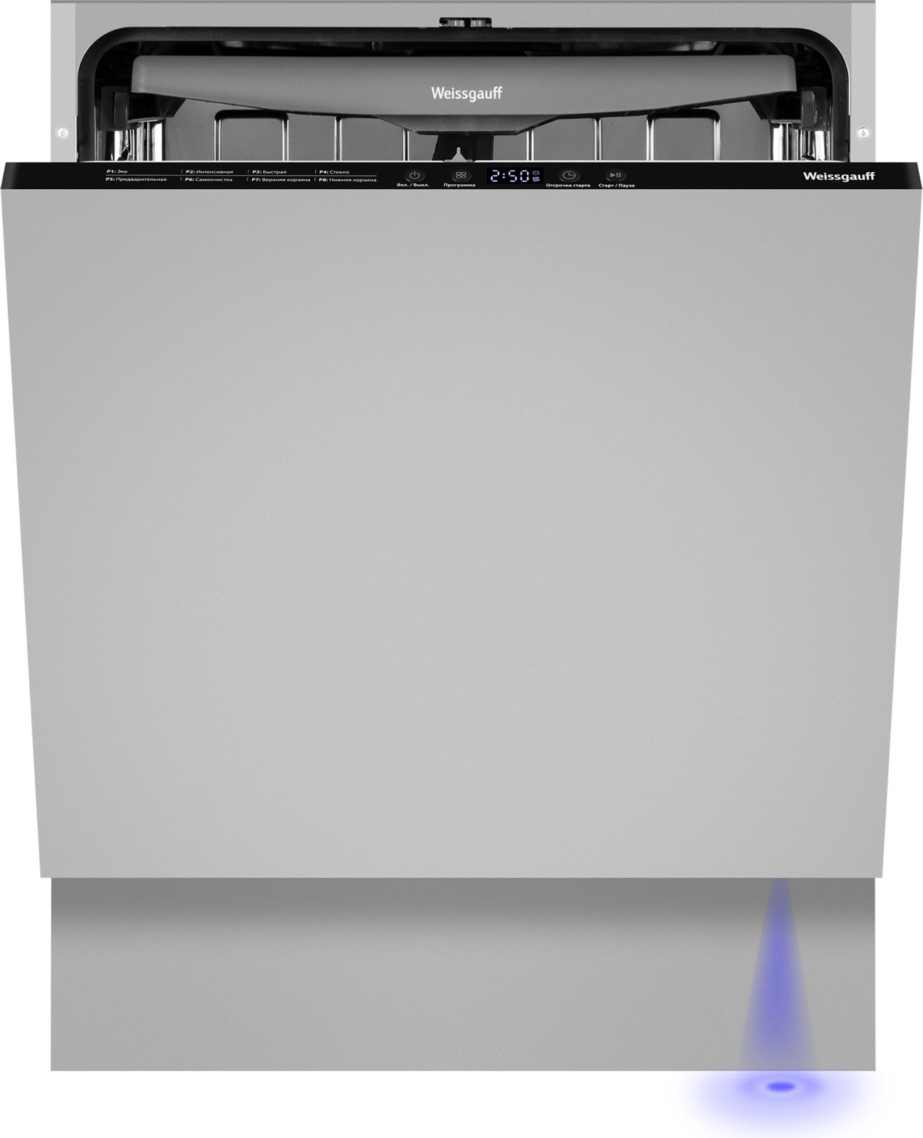 Изображение товара Встраиваемая посудомоечная машина Weissgauff BDW 6038 Infolight с функцией Луч на полу