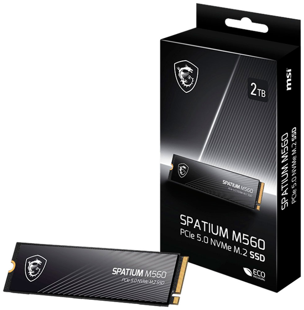 Изображение товара SSD MSI SPATIUM M560 2TB PCIe 5.0 Быстрая передача данных
