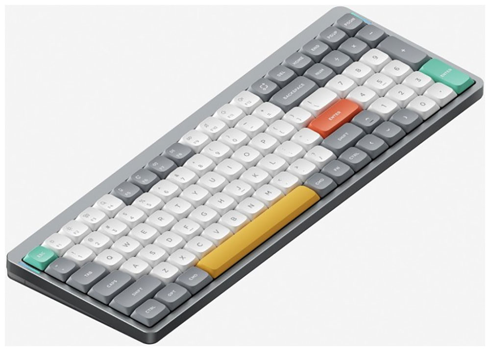 Изображение товара Беспроводная механическая клавиатура Nuphy AIR96v2 Lunar Gray RGB Hot Swap Aloe Switch